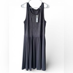 Apt. 9 Charcoal Embellished Midi Dress